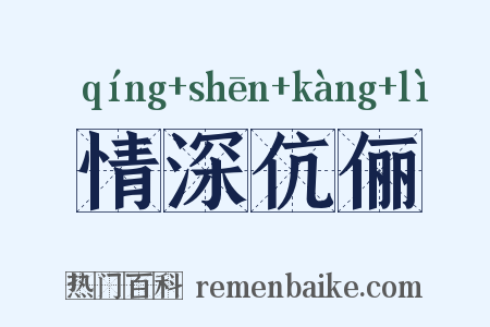 情深伉俪是什么意思的图片